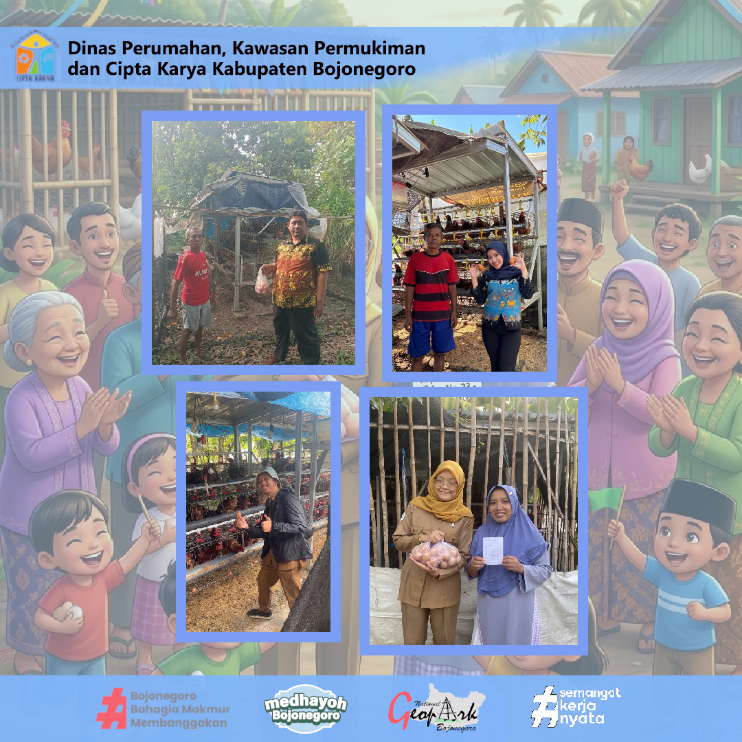 Dukung Ekonomi Kerakyatan, Dinas PKPCK Bojonegoro Konsisten Borong Telur Gayatri Hasil Produksi KPM